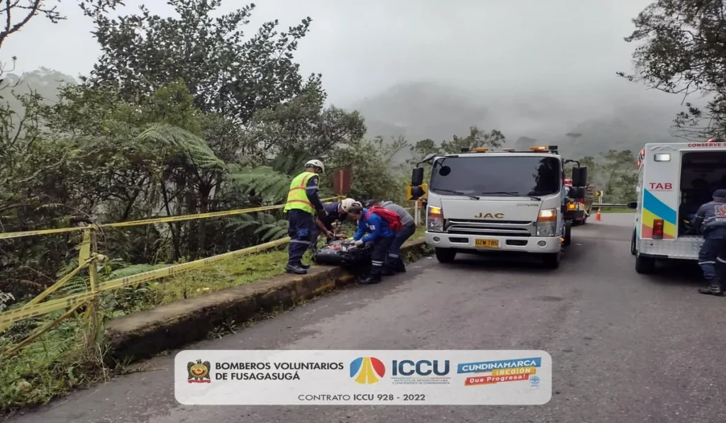 Accidente en la vía San Miguel-Fusagasugá