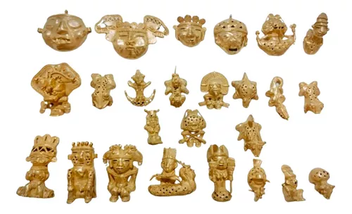 Figuras precolombinas en oro